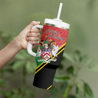 Personalized Saint Kitts and Nevis Tumbler With Handle Happy Independence Day
