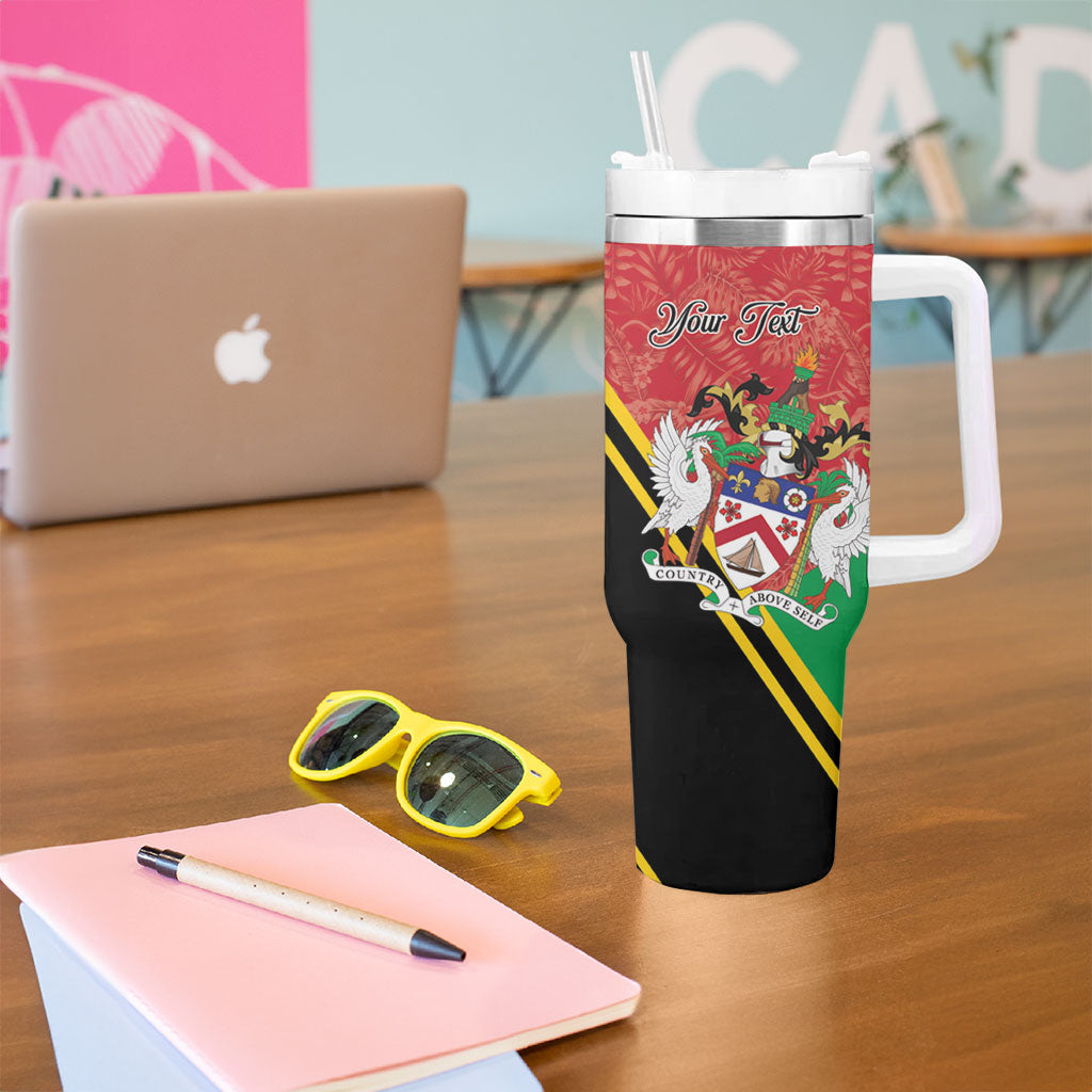 Personalized Saint Kitts and Nevis Tumbler With Handle Happy Independence Day