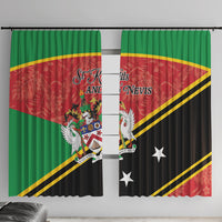 Saint Kitts and Nevis Window Curtain Happy Independence Day