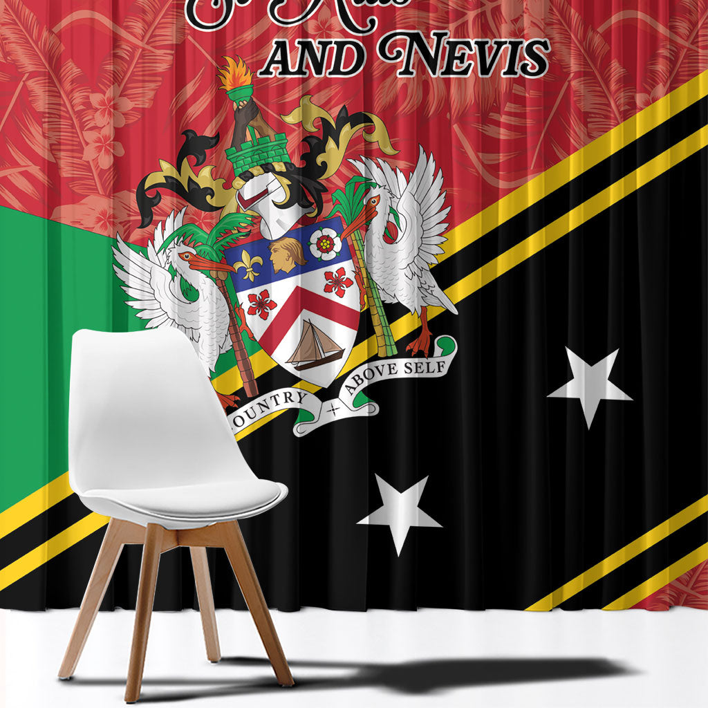 Saint Kitts and Nevis Window Curtain Happy Independence Day