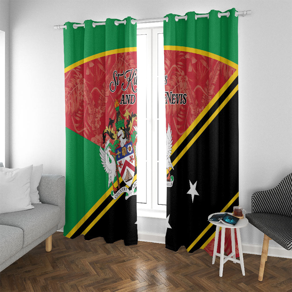 Saint Kitts and Nevis Window Curtain Happy Independence Day