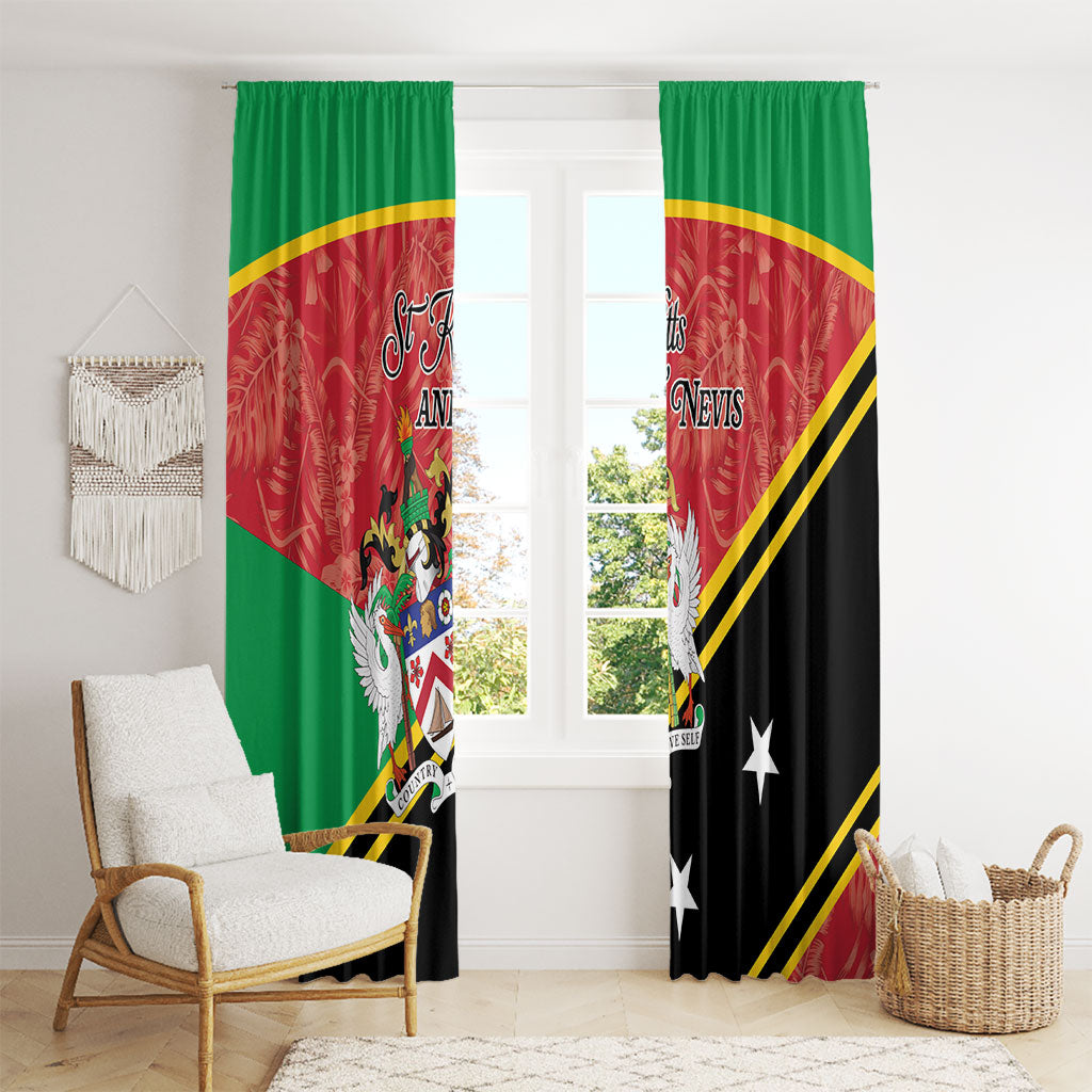 Saint Kitts and Nevis Window Curtain Happy Independence Day