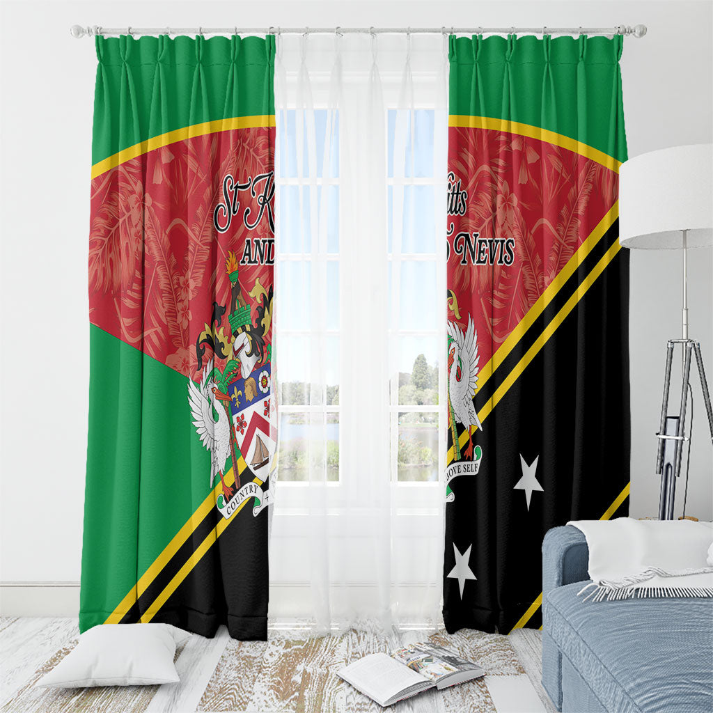 Saint Kitts and Nevis Window Curtain Happy Independence Day
