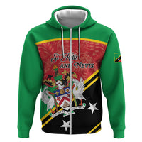 Personalized Saint Kitts and Nevis Zip Hoodie Happy Independence Day