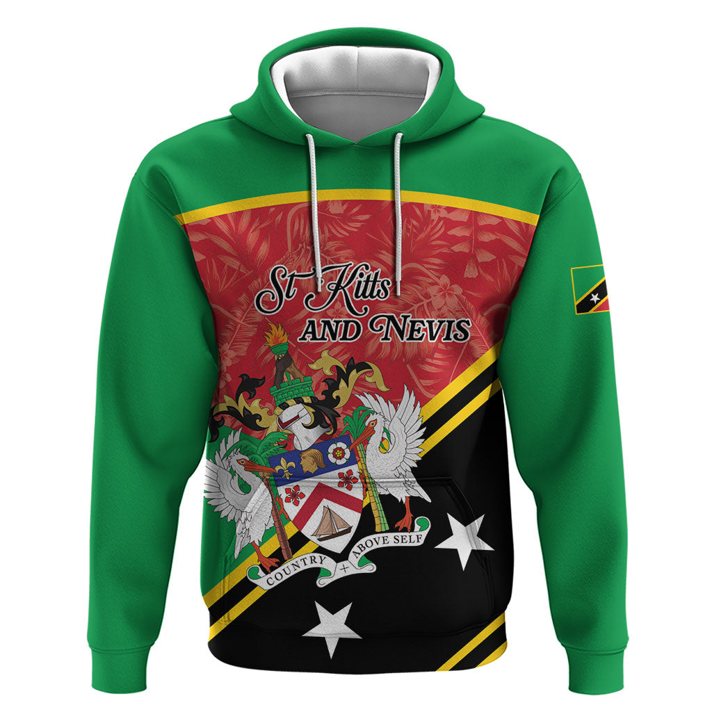 Personalized Saint Kitts and Nevis Zip Hoodie Happy Independence Day