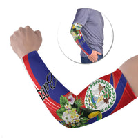 Personalized Belize Toucan Tropical Arm Sleeves Happy Independence Day