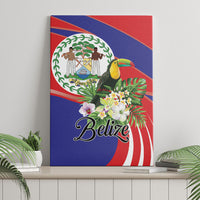 Belize Toucan Tropical Canvas Wall Art Happy Independence Day