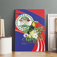 Belize Toucan Tropical Canvas Wall Art Happy Independence Day