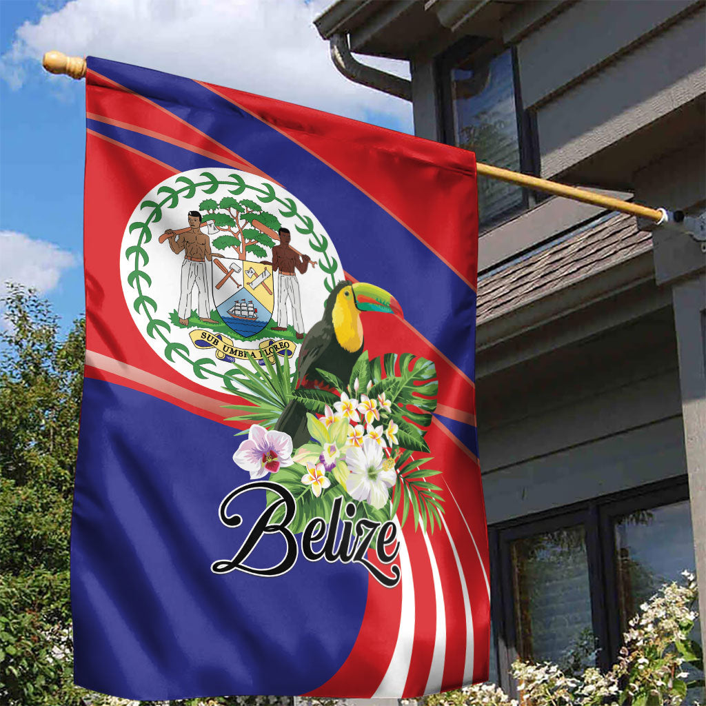 Belize Toucan Tropical Garden Flag Happy Independence Day