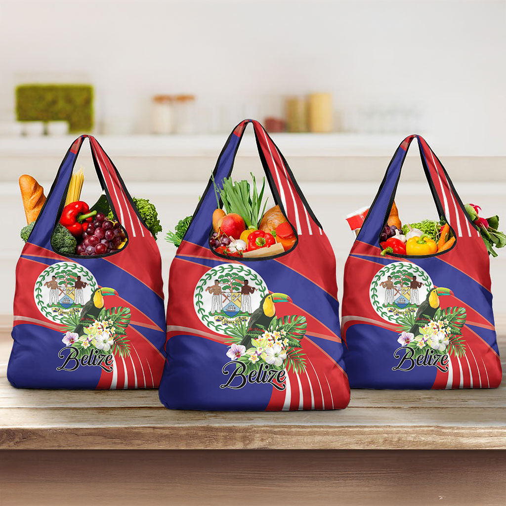 Belize Toucan Tropical Grocery Bag Happy Independence Day