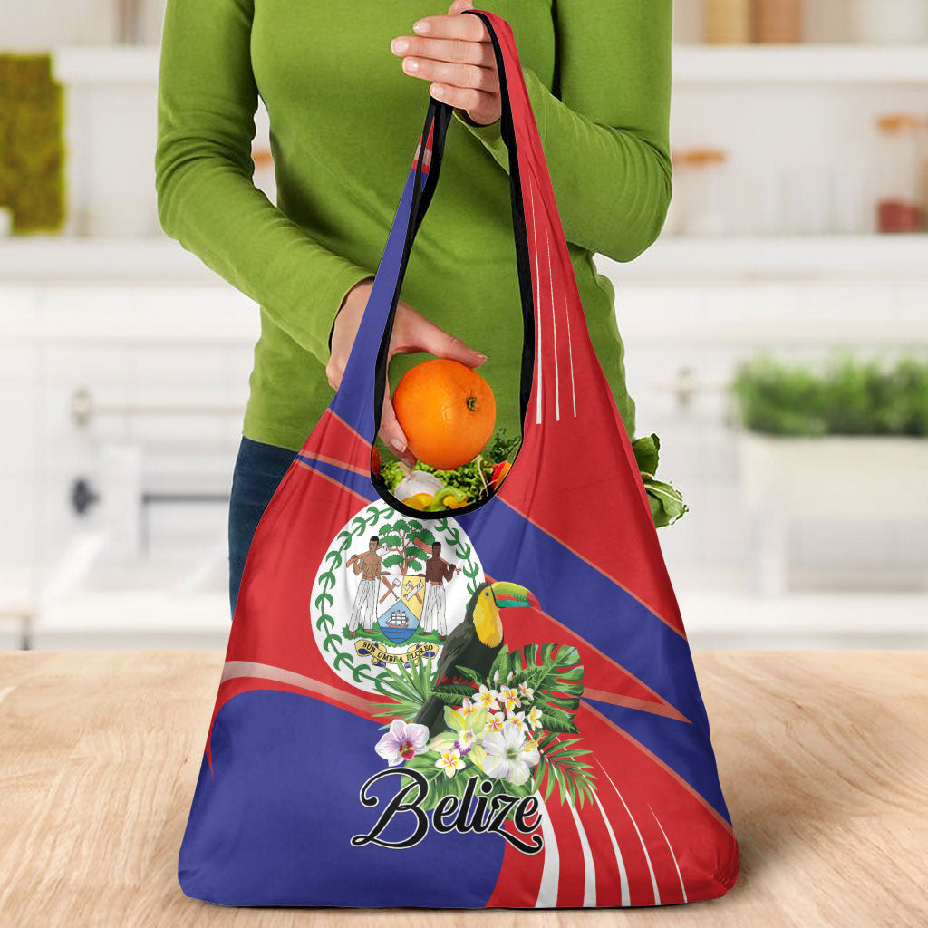 Belize Toucan Tropical Grocery Bag Happy Independence Day