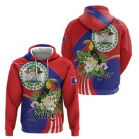 Personalized Belize Toucan Tropical Hoodie Happy Independence Day