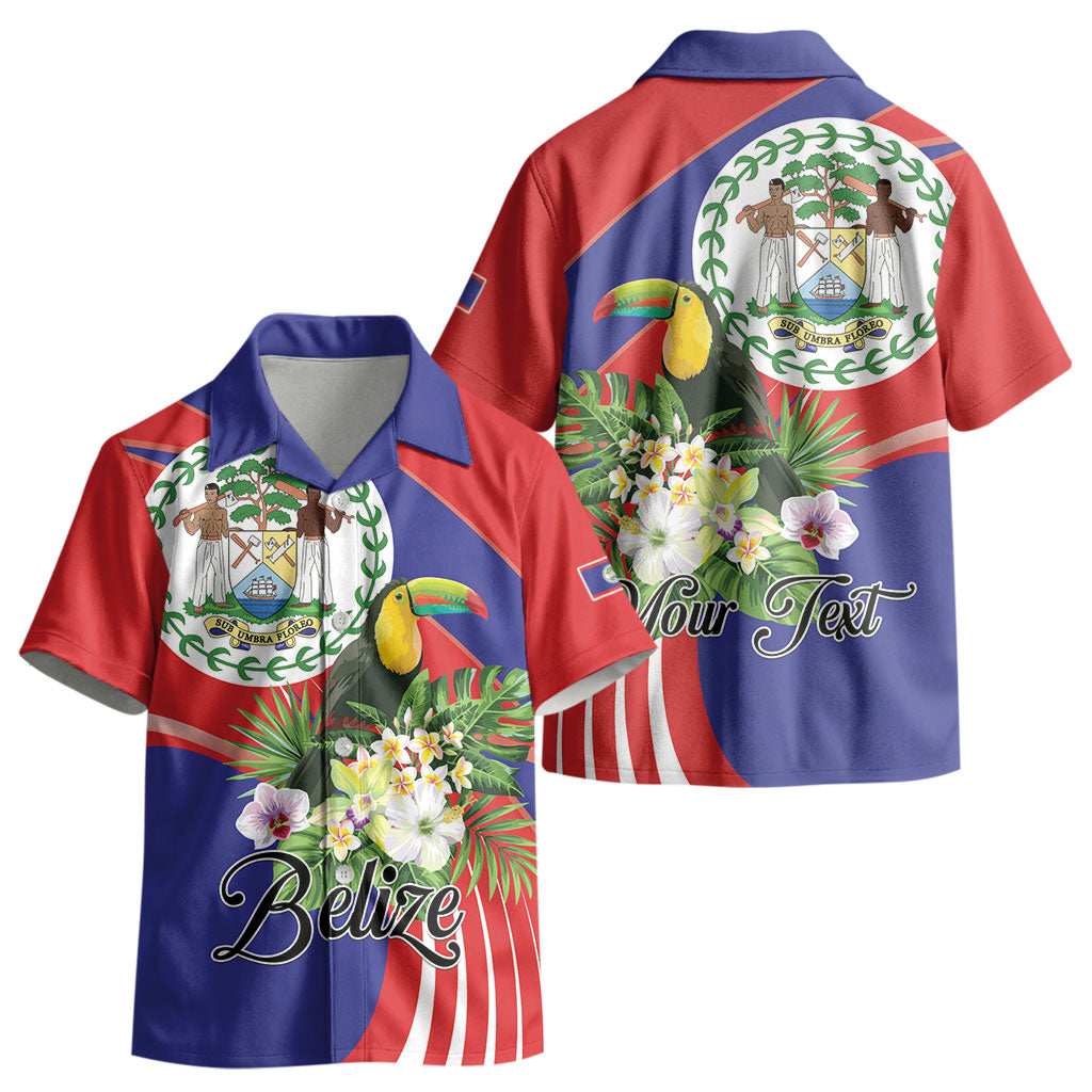 Personalized Belize Toucan Tropical Kid Hawaiian Shirt Happy Independence Day