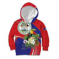 Personalized Belize Toucan Tropical Kid Hoodie Happy Independence Day