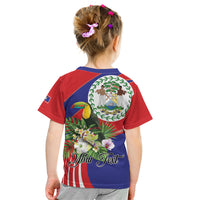 Personalized Belize Toucan Tropical Kid T Shirt Happy Independence Day