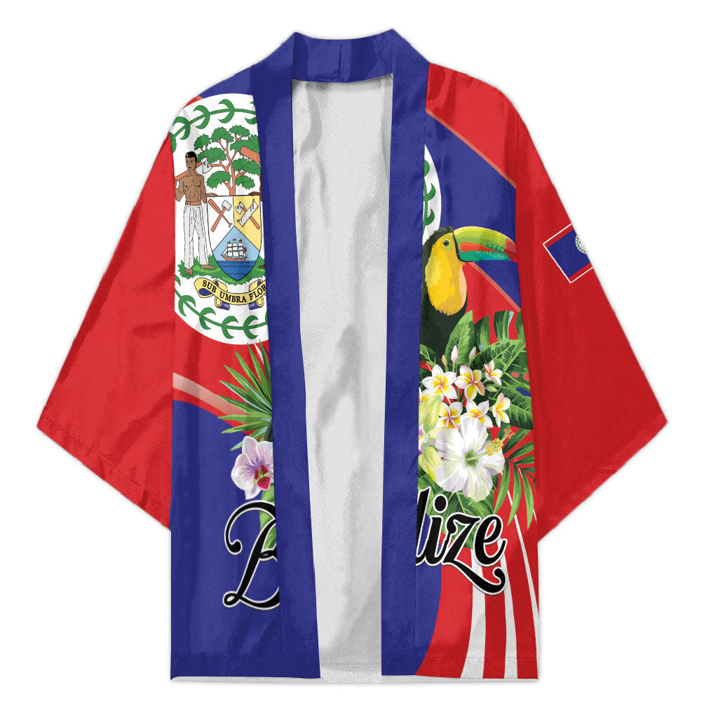 Personalized Belize Toucan Tropical Kimono Happy Independence Day