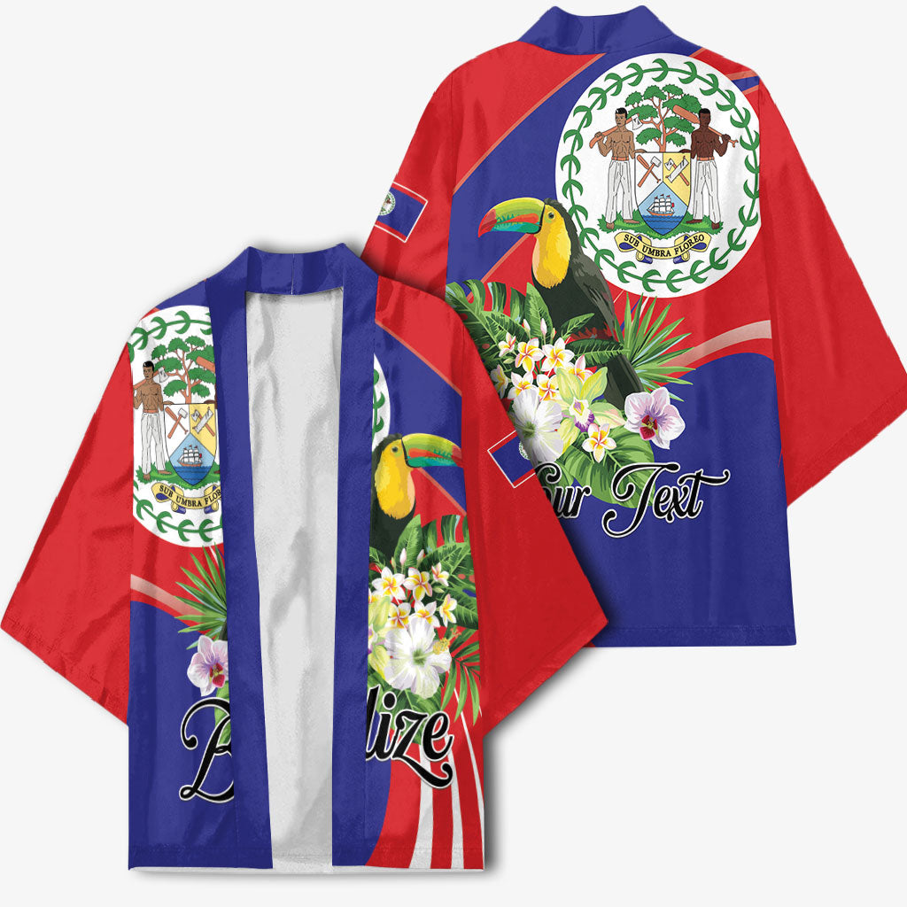 Personalized Belize Toucan Tropical Kimono Happy Independence Day