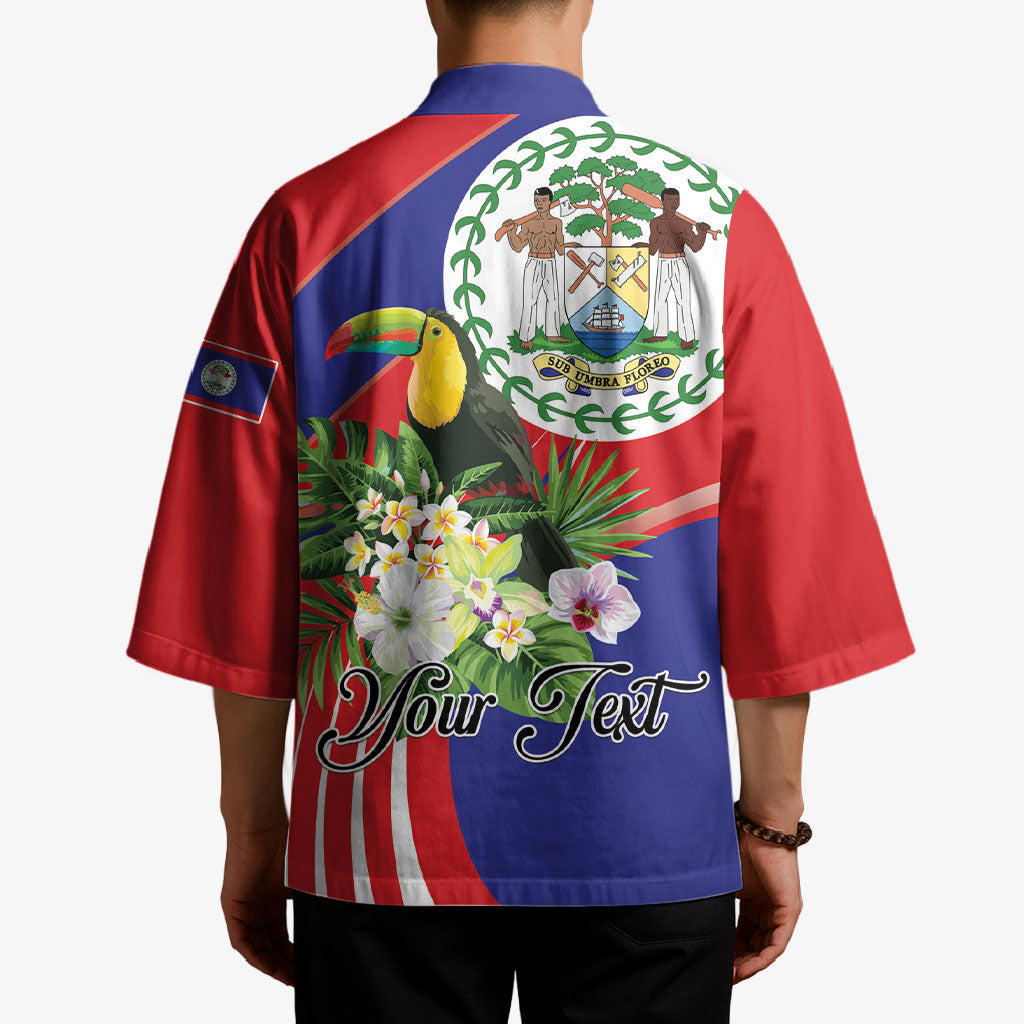 Personalized Belize Toucan Tropical Kimono Happy Independence Day