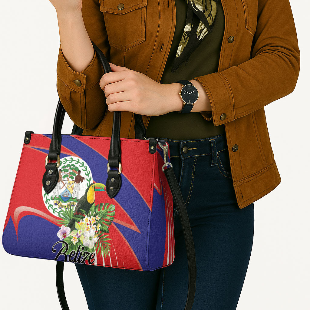 Belize Toucan Tropical Leather Bag Happy Independence Day