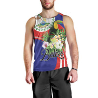 Personalized Belize Toucan Tropical Men Tank Top Happy Independence Day