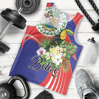 Personalized Belize Toucan Tropical Men Tank Top Happy Independence Day