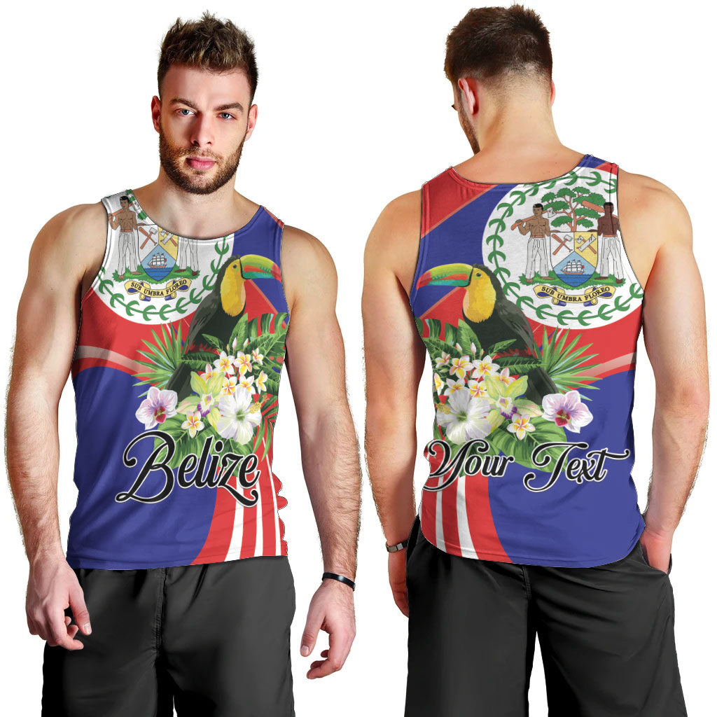 Personalized Belize Toucan Tropical Men Tank Top Happy Independence Day