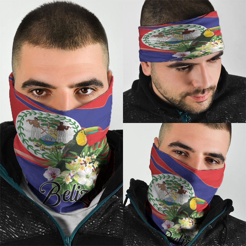 Belize Toucan Tropical Neck Gaiter Happy Independence Day