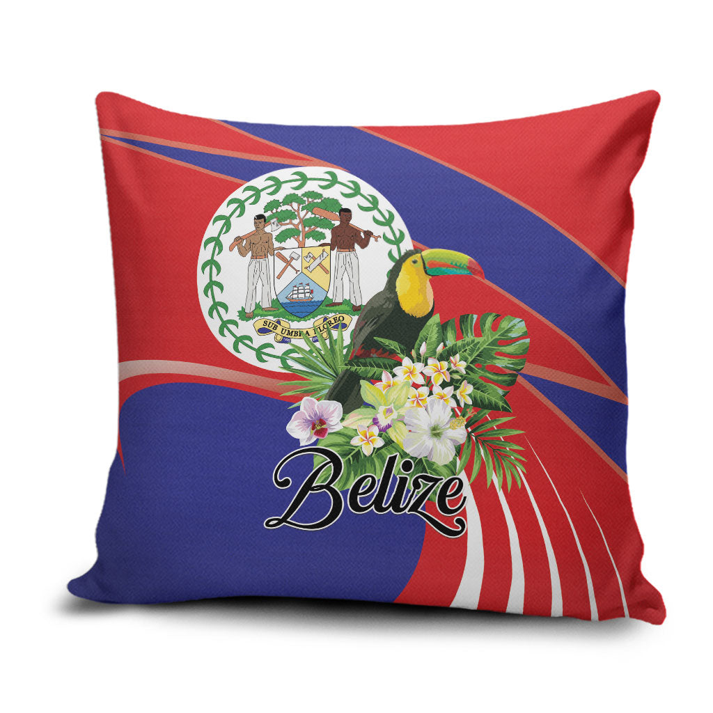 Belize Toucan Tropical Pillow Cover Happy Independence Day
