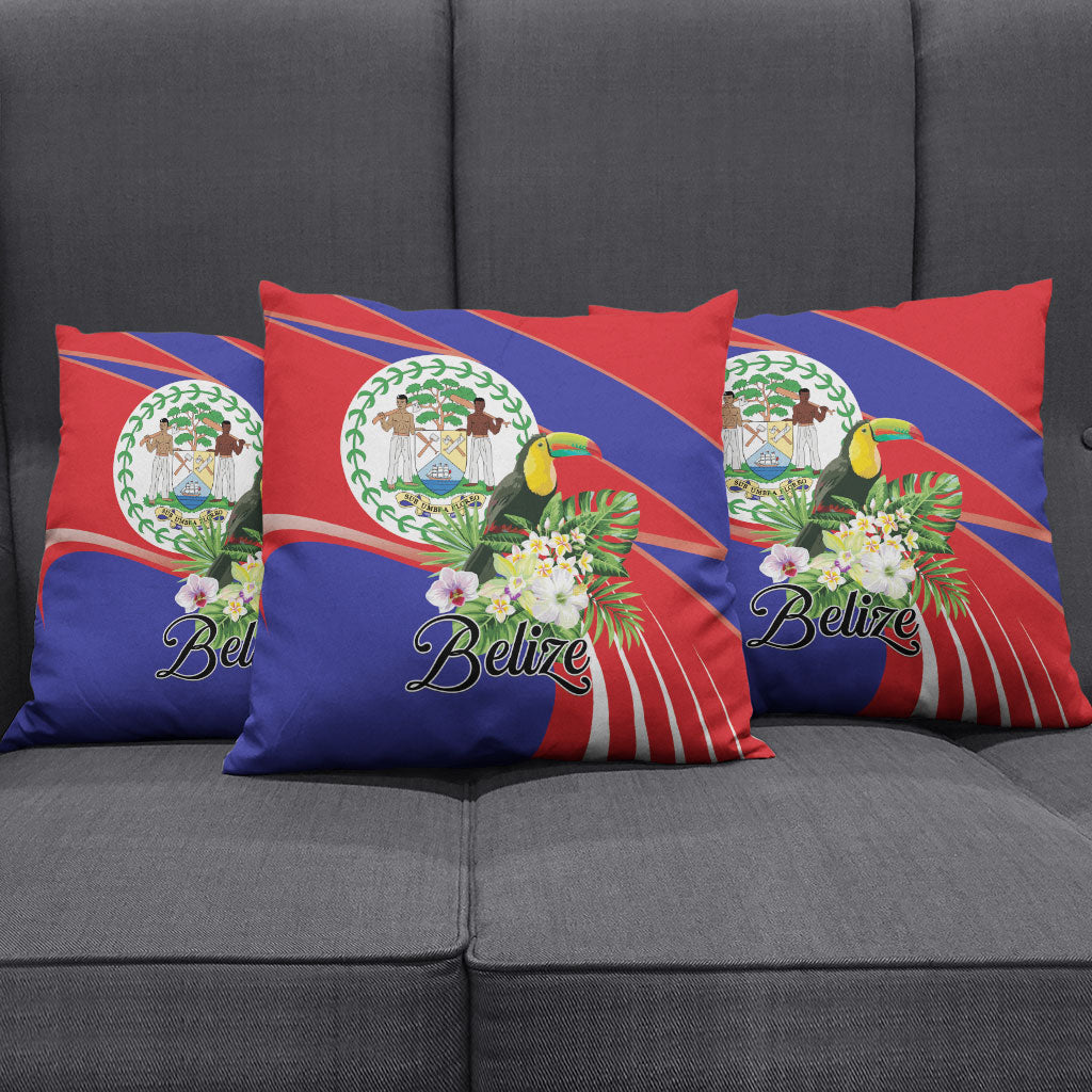 Belize Toucan Tropical Pillow Cover Happy Independence Day