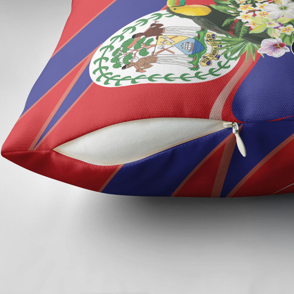 Belize Toucan Tropical Pillow Cover Happy Independence Day