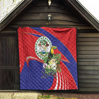 Belize Toucan Tropical Quilt Happy Independence Day