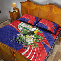 Belize Toucan Tropical Quilt Bed Set Happy Independence Day