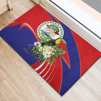 Belize Toucan Tropical Rubber Doormat Happy Independence Day