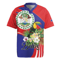 Personalized Belize Toucan Tropical Rugby Jersey Happy Independence Day