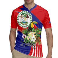 Personalized Belize Toucan Tropical Rugby Jersey Happy Independence Day
