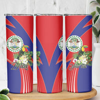 Personalized Belize Toucan Tropical Skinny Tumbler Happy Independence Day