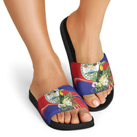 Belize Toucan Tropical Slide Sandals Happy Independence Day