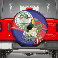 Belize Toucan Tropical Spare Tire Cover Happy Independence Day