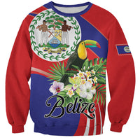 Personalized Belize Toucan Tropical Sweatshirt Happy Independence Day