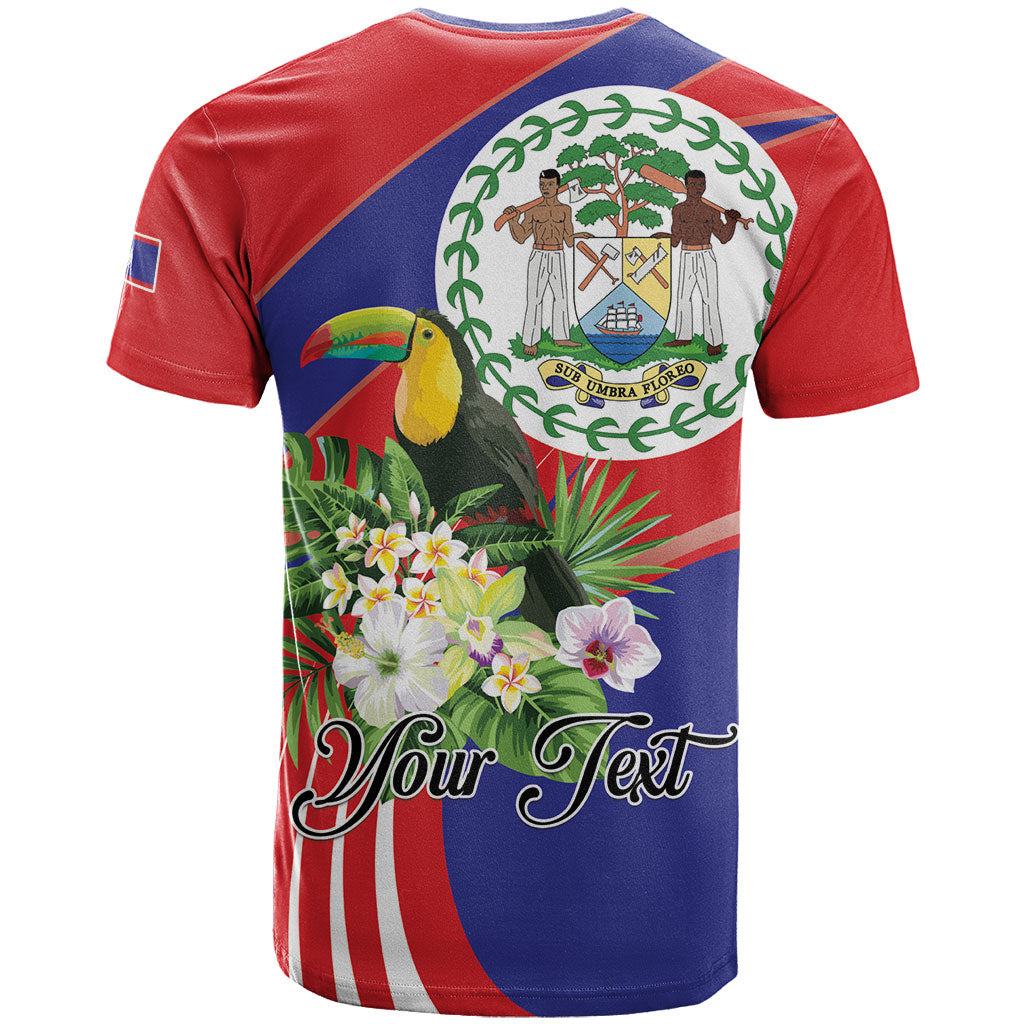 Personalized Belize Toucan Tropical T Shirt Happy Independence Day