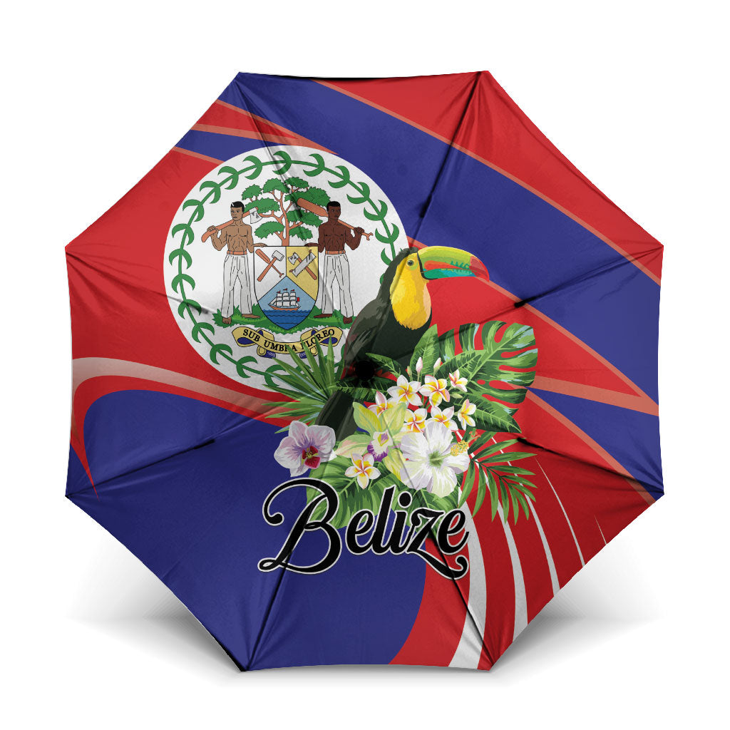 Belize Toucan Tropical Umbrella Happy Independence Day