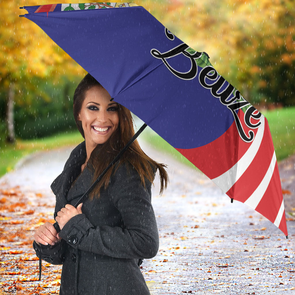 Belize Toucan Tropical Umbrella Happy Independence Day