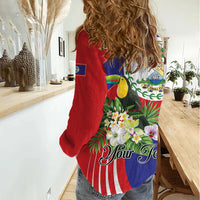 Personalized Belize Toucan Tropical Women Casual Shirt Happy Independence Day
