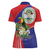 Personalized Belize Toucan Tropical Women Polo Shirt Happy Independence Day