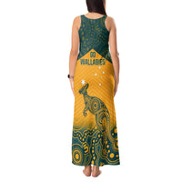 Australia Rugby Tank Maxi Dress Wallabies Aboriginal Pattern - Wonder Print Shop
