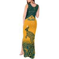 Australia Rugby Tank Maxi Dress Wallabies Aboriginal Pattern - Wonder Print Shop
