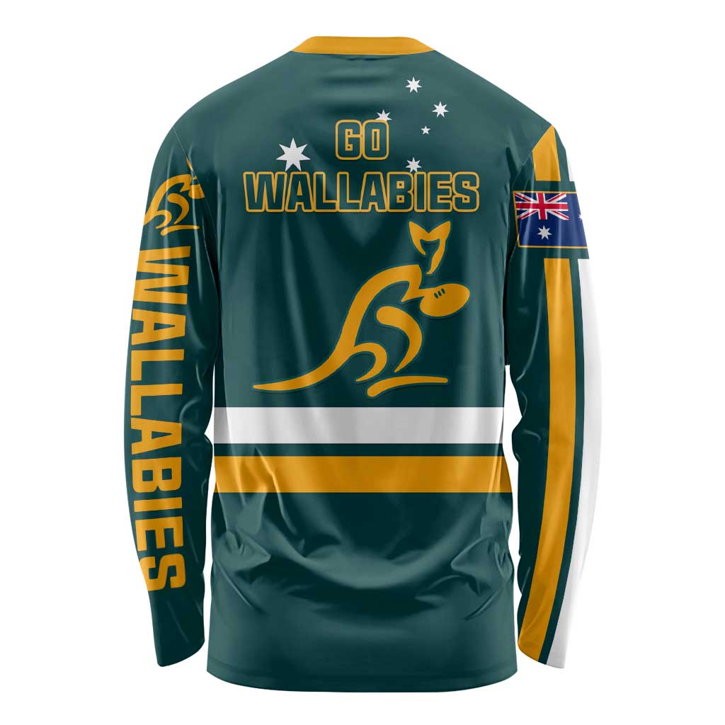 Australia Rugby Long Sleeve Shirt Wallabies Go 2023 World Cup LT01