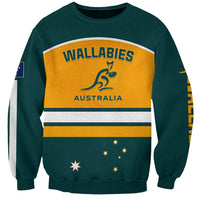 Australia Rugby Sweatshirt Wallabies Go 2023 World Cup - Wonder Print Shop