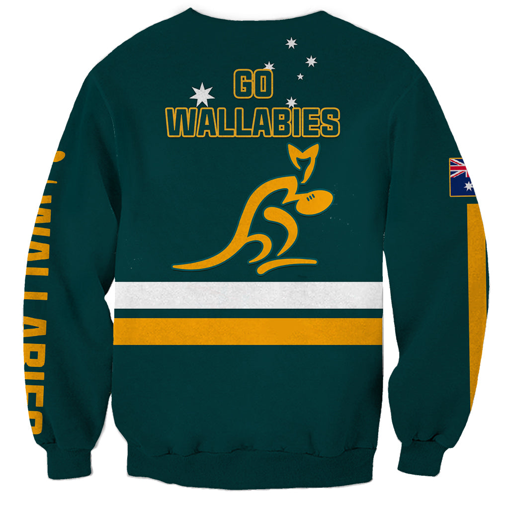 Australia Rugby Sweatshirt Wallabies Go 2023 World Cup - Wonder Print Shop