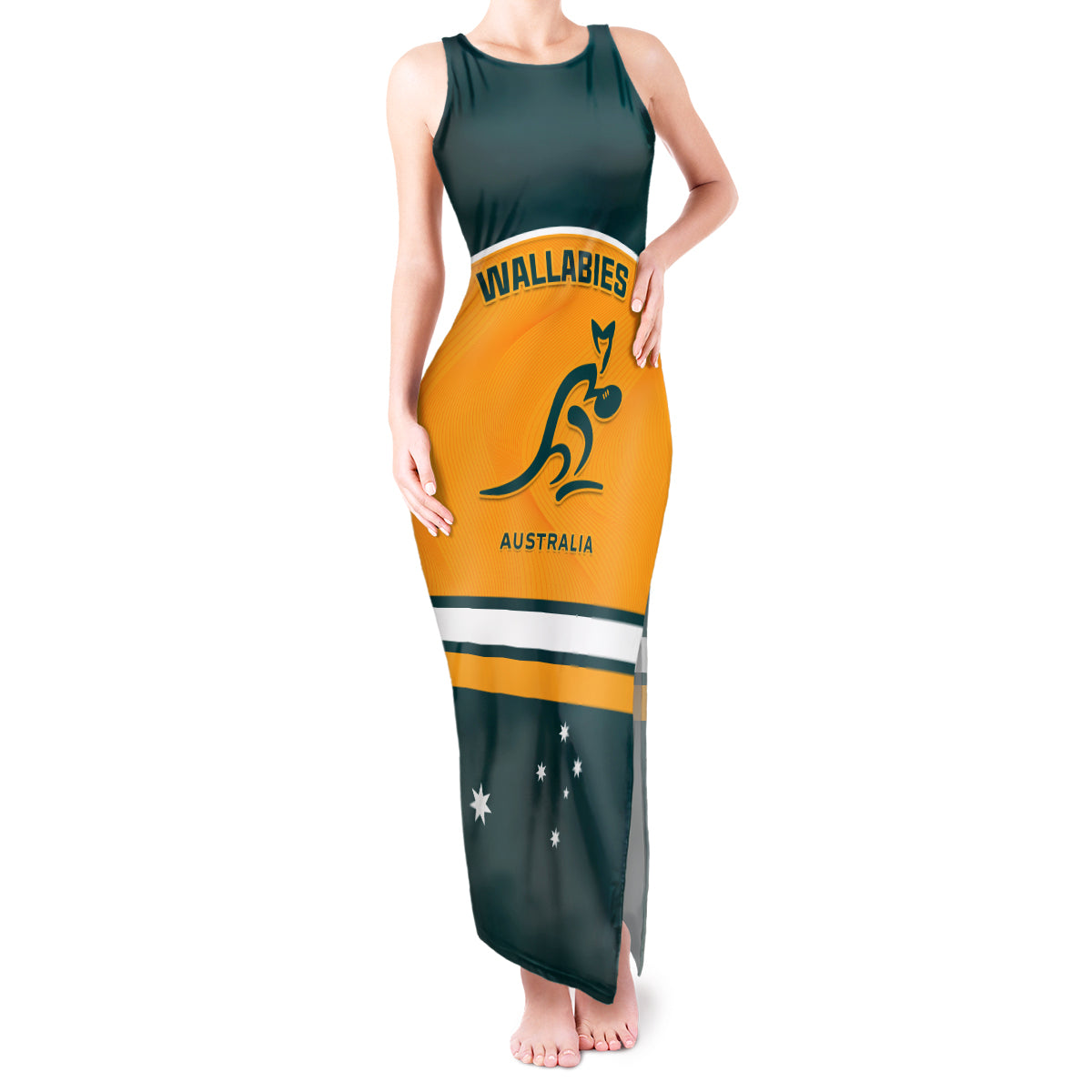 Australia Rugby Tank Maxi Dress Wallabies Go 2023 World Cup - Wonder Print Shop